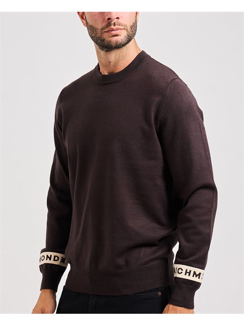Maglione uomo Richmond X con bande sulle maniche RICHMOND X | UMA25035MAMULCH